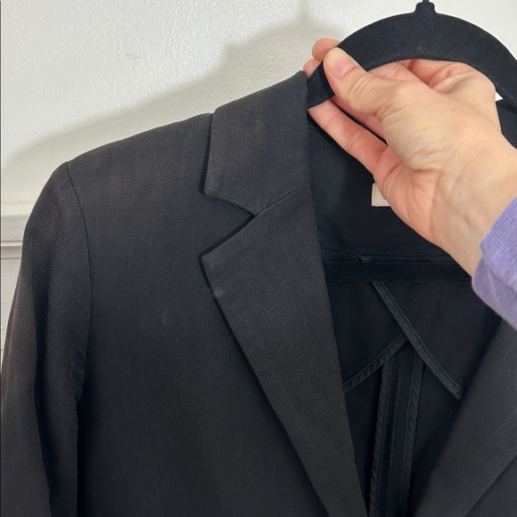 Apiece Apart Black Cotton Viscose One Button Blazer size 6 - Picture 5 of 12